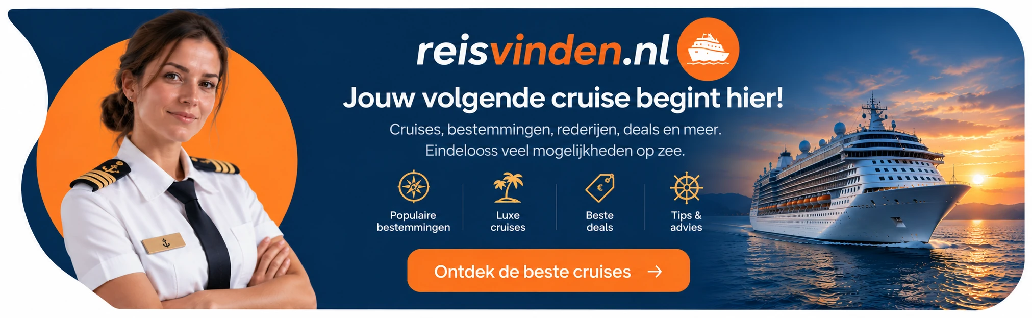 Jouw volgende cruise begint hier! Ontdek de beste cruises