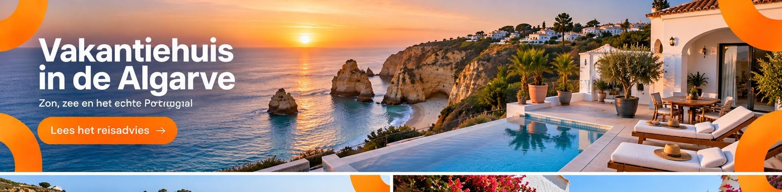 Kliffen en kust van de Algarve, Portugal